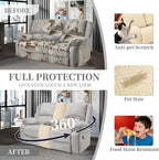 100% Waterproof Sectional Recliner Couch Covers - Image 5