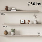 Fun Memories 67Inch Long Floating Shelves, 8 Inch Deep Shelves - Image 3