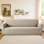 ZNSAYOTX 1 Piece Stretch Oversized Sofa Covers, New Plaid Couch Cover - Image 2