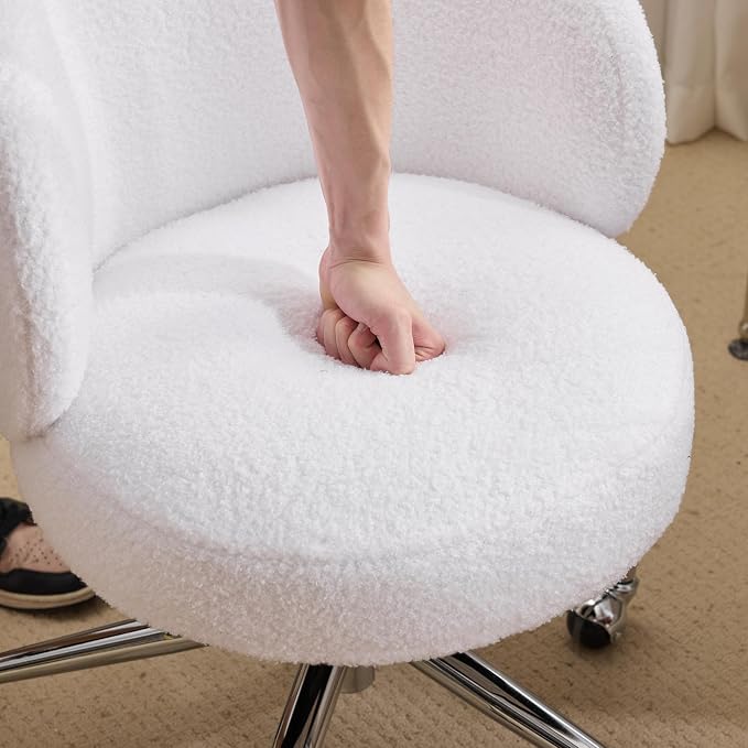 VINGLI Cute Small Swivel Desk Chair Comfy - Image 4