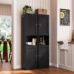 YAUWOH 2-Door Metal Storage Cabinet, Tall Slim Pantry Organizer - Image 9