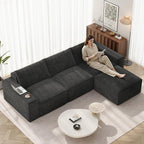 Vesgantti 114" Modular Boneless Couch, Modern 3 Seater Sectional Sofa by Vesgantti