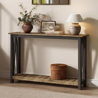 ChooChoo Farmhouse Console Table, Rustic Vintage Narrow Sofa Table by ChooChoo