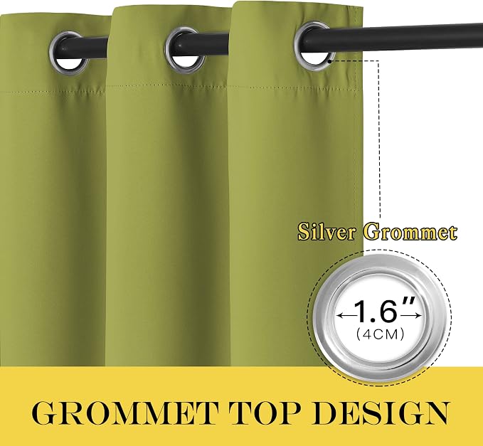 NICETOWN Room Darkening Short Curtain 54 inches Long - Image 6
