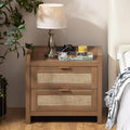 SICOTAS Rattan Nightstand End Table by SICOTAS