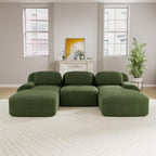 Boneless Sectional Couch, No Assembly Required, 117.3” U Shaped Modular Cloud - Image 2
