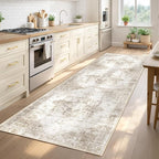 Runner Rug 2x8 Washable Rug, Vintage Boho Medallion Hallway Runner Non-Slip - Image 2