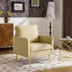 VINGLI Modern PU Leather Accent Chairs Set of 2, Single Sofa Chair - Image 8