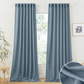 RYB HOME Sheer Curtains 102 inches, Extra Long Floor to Ceiling Curtains | Half by RYBHOME