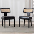 VESCASA Faux Leather Upholstered Dining Chairs by VESCASA