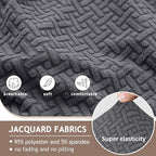 ALIECOM Recliner Sectional Couch Covers L Shape Stretch Corner Reclining - Image 4