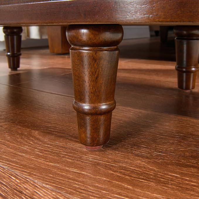 Narrow End Table with 2 Storage Drawers, Retro Vintage Sofa Beside Table - Image 7