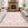 RELEANY Washable Area Rug, Square 8'x8', Water Repellent, Pet Friendly by RELEANY