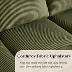 Karl home U-Shape Sectional Sofa Couch 111" Modern 4-Seat Sofa - Image 3