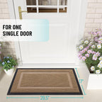 OLANLY Front Door Mat Outside 29.5x17, All-Season Heavy-Duty Rubber Doormat | - Image 2