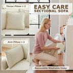 78” Modular Sectional Sofa, L Shaped Cloud Couch - Image 7
