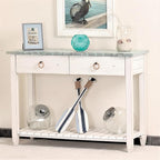 Sea Winds Trading Picket Fence Console Table Kiln-Dried Solid Mindi Wood - Image 2