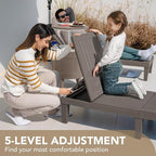 Devoko Outdoor Chaise Lounge Chair Set of 4 - Image 6