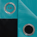 Ombre Teal and Purple Blackout Curtains - Image 7