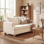 YOUDENOVA 63" Corduroy Sofa Couch Loveseat by YOUDENOVA