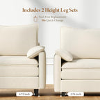 Vesgantti 40" Single Seat Sofa, Comfy Cloud Couch Deep Seat Upholstered Couch - Image 3