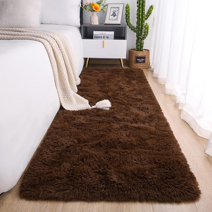 Chicrug Soft Runner Rug for Bedroom Living Room Plush Fluffy Rug 2x6 | Shag by ChicrugHomeDecor