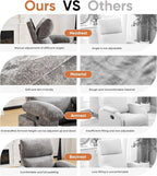 Swivel Rocker Recliner with Adjustable Armrests, Rocking Nursery Chair with - Image 9