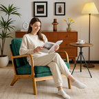 Karl home Mid Century Modern Accent Chair - Image 3