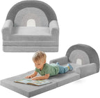 little dove Extra Wide Soft Toddler Couch Fold Out, Comfy Toddler Chair by LittleDove