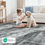 9x12 Area Rug for Living Room, Abstract Washable Non-Slip Large Rugs, Dining - Image 5
