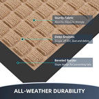 Front Door Mat Outside Entrance, Heavy Duty Waterproof Doormat | 61.5"x36" - Image 3