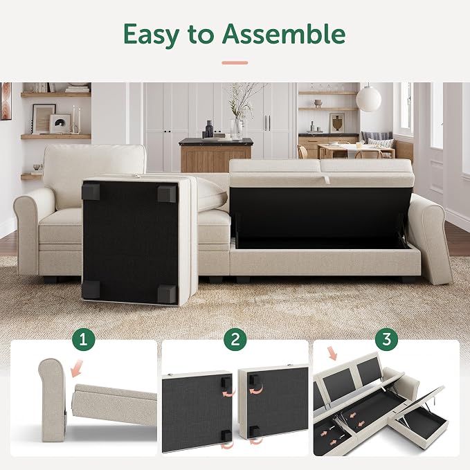 HONBAY Convertible Sectional Sofa - Image 5