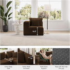 Novilla Modular Sectional Sofa, Modern Cloud Sectional Couch - Image 7