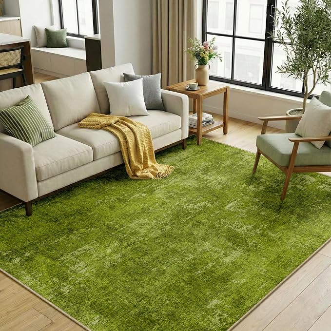 RELEANY Washable 6'x9' Abstract Area Rug by RELEANY