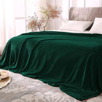 BEDELITE Fleece Blanket Soft Plush King Bed Blanket Forest Green 108"x90" | by BEDELITE