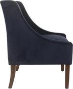 Homepop Home Decor | Upholstered Classic Swoop Arm Accent Chair | Accent Chairs - Image 4