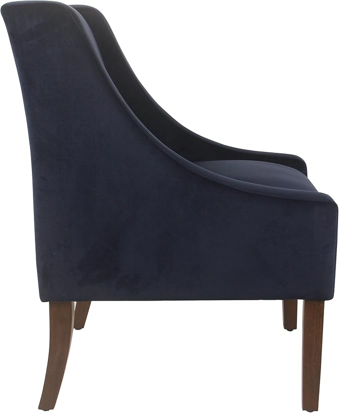 Homepop Home Decor | Upholstered Classic Swoop Arm Accent Chair | Accent Chairs - Image 4
