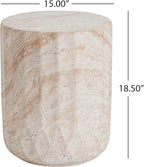 Christopher Knight Home Jayme 18.5" Indoor Outdoor Cylinder Accent Side Table - Image 2