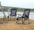 Romswi 2 Pack High Back Portable Rocking Chair - Image 9