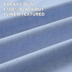H.VERSAILTEX Linen Curtains 100% Blackout Curtains - Image 5