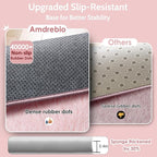 Amdrebio Pink Shag Plush Area Rug 6x9 - Image 6