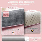 Amdrebio Pink Fluffy Plush Rug 5x7 - Image 6