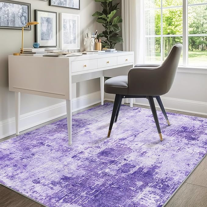 RELEANY Washable 5'x7' Abstract Area Rug - Image 7
