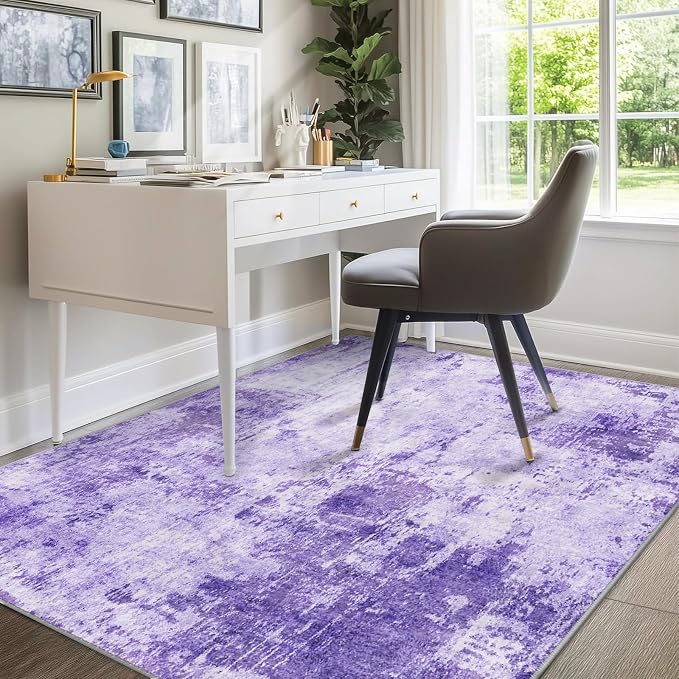 RELEANY Washable 9'x12' Abstract Area Rug - Image 8
