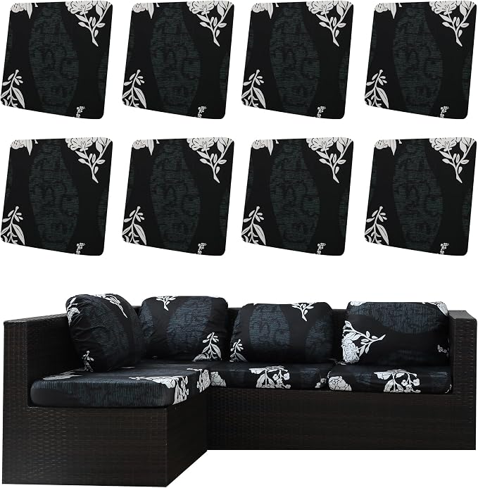 Outdoor Cushion Covers Set, Replacement by SUKAIKEQA