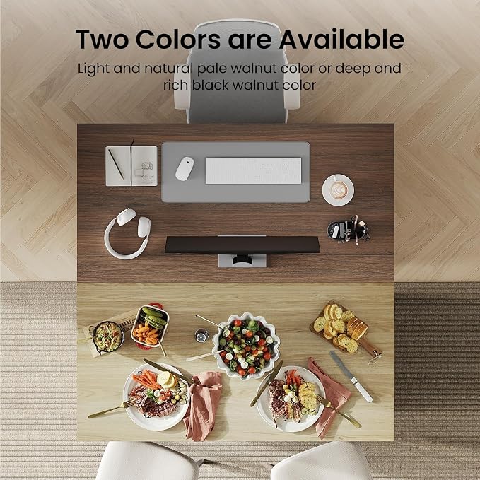 55" Convertible Computer Desk, 2-in-1 Flip-Top Desk & Dining Table - Image 8
