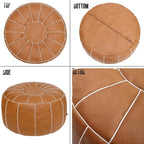 Thgonwid Unstuffed Moroccan Storage Pouf Foot Stool Ottoman Seat, No Filler - Image 10