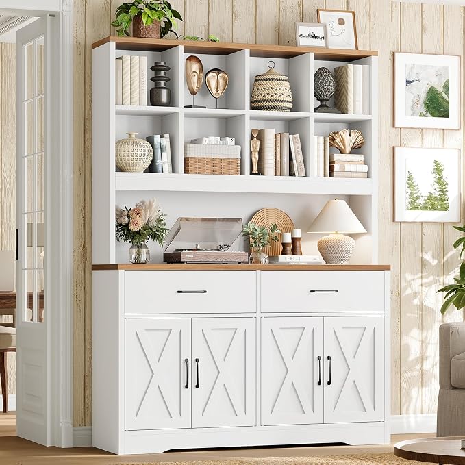TEENFON 69" Tall Bookshelf and Bookcase, 5 Tier Floor Standing Bookshelves by TEENFON