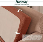 Hokway Couch Cushion Covers Stretch Cushion Covers Sofa Seat Cushion Slipcover - Image 5