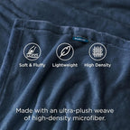 Bedsure GentleSoft Fleece Bed Blankets Full Size Blue - Image 3